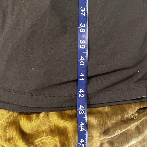 MaxMara Bodywear Wrap Dress Womens Small Olive Jersey Long Sleeve Midi Italy - Picture 7 of 12